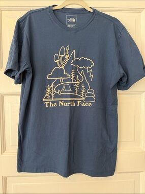 The North Face Blue Short-Sleeve Outdoor Graphic Tee